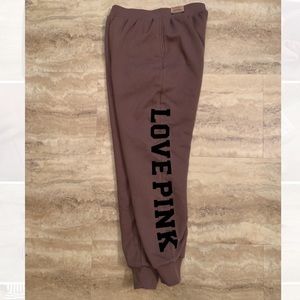 Victoria’s Secret Sherpa reversible joggers.